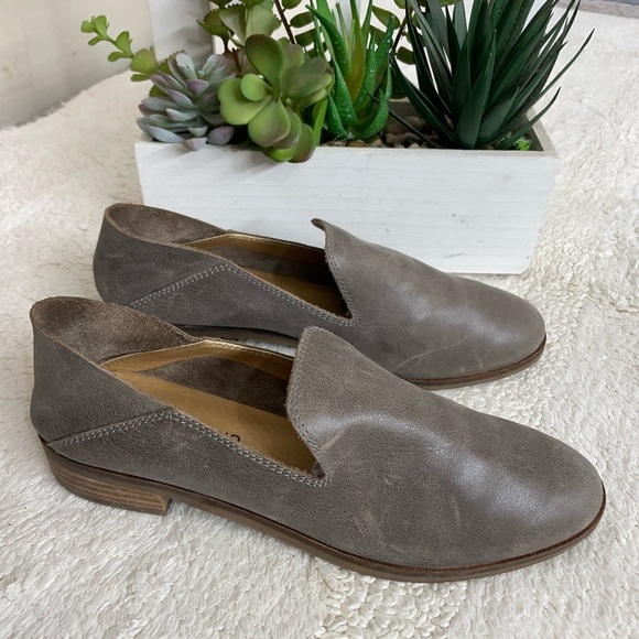 Lucky brand Women's Gray Leather Loafers - Picture 1 of 5